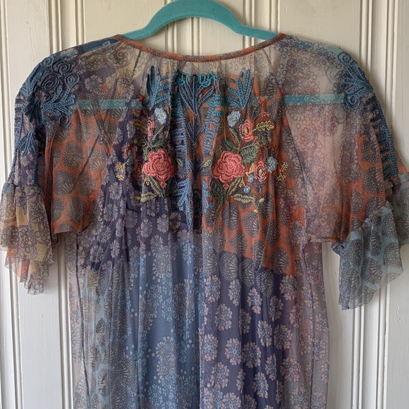 Johnny Was Dani Mesh (Slip) Dress Size XS NWT - Picture 6 of 13